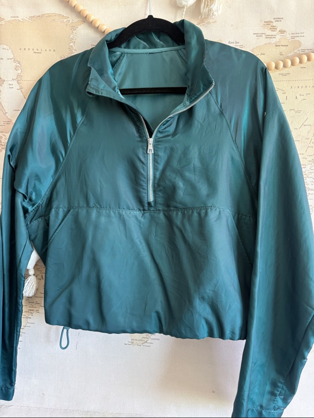 ALO Yoga Teal Half-Zip Pullover Jacket